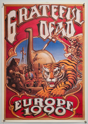 The Grateful Dead - Europe 1990 - Commercial Poster