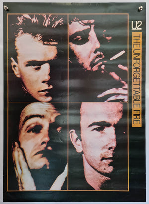 U2 - The Unforgettable Fire 1985 Commercial Poster