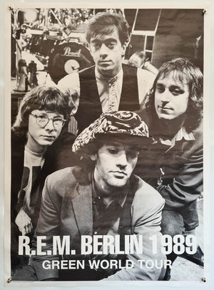 R.E.M. Berlin 1989 - Green World Tour Commercial Poster