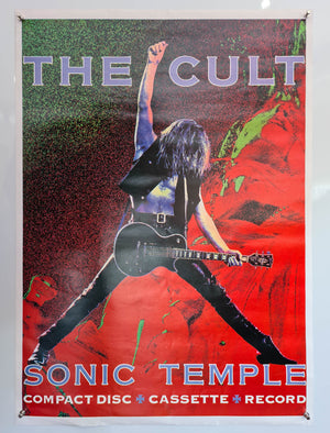 The Cult - Sonic Temple 1989 Commercial Poster