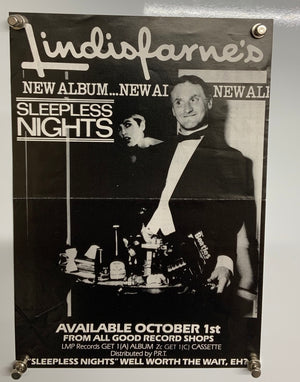 Lindisfarnes - Sleepless Nights 1982 Promo Flyer