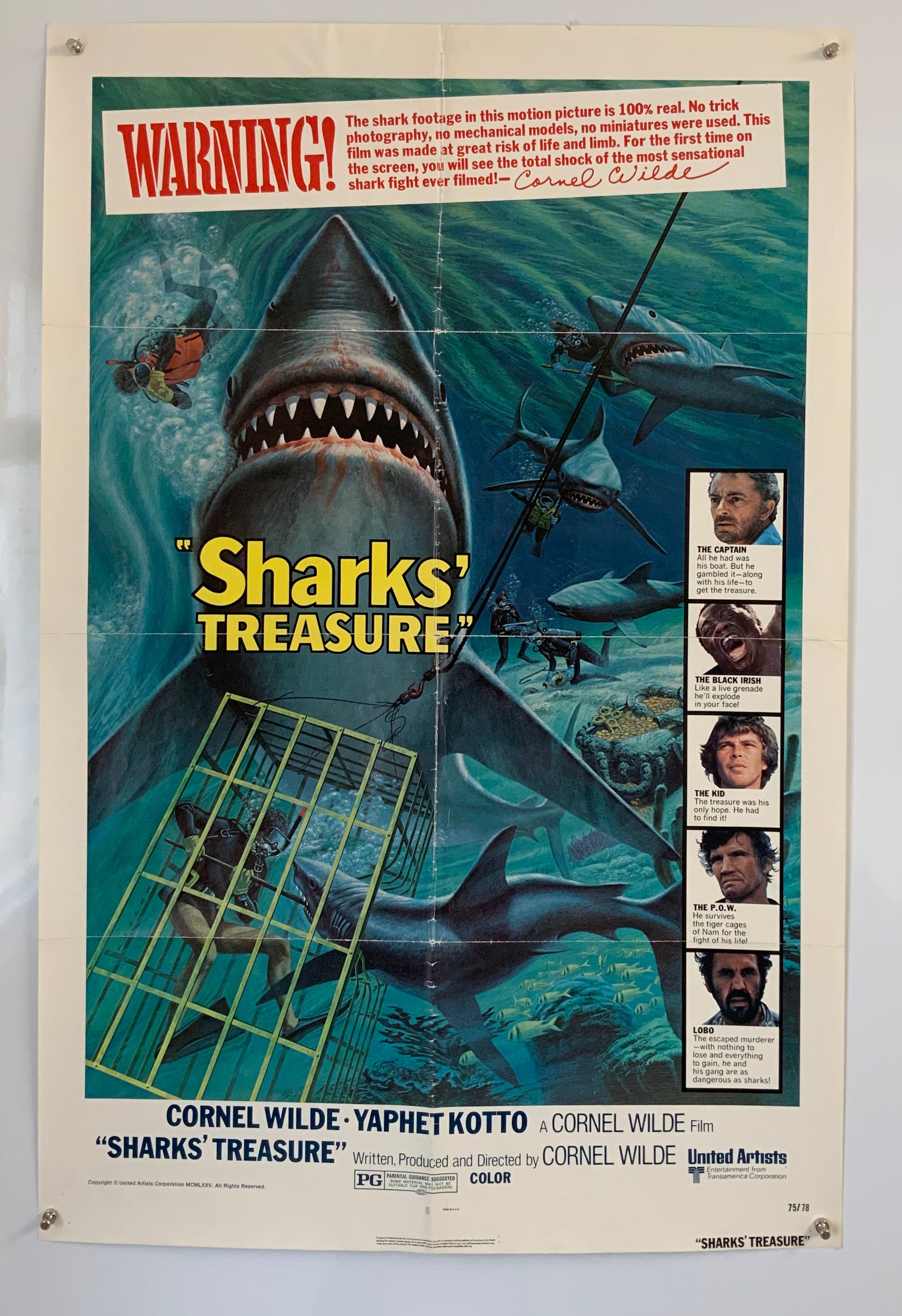 Sharks Treasure - Original 1975 US One Sheet – Poster Freaks