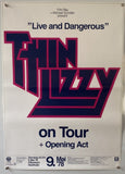 Thin Lizzy - Live And Dangerous - 1978 - Original German Tour Poster