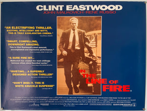 In The Line of Fire - Original 1993 UK Quad Poster