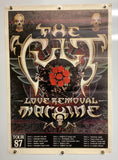 The Cult - Love Removal Machine Original 1987 Tour Promo Poster