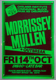 Morrissey Mullen & Outbreak - 1980s - Original Promo Poster