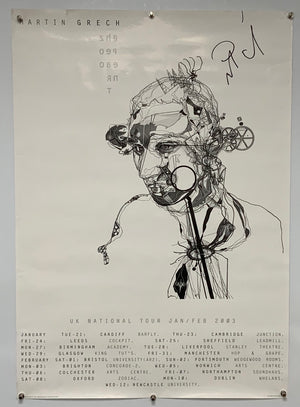 Martin Grech - Signed - 2003 - Original Tour Poster