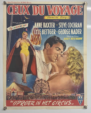 Carnival Story - Original 1954 Belgium Affiche Poster