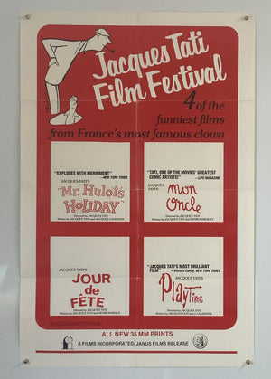 Jacques Tati Flm Festival - Original 1983 US One Sheet