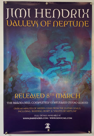 Jimi Hendrix Valley of Neptune - 2010 - Original Promo Poster