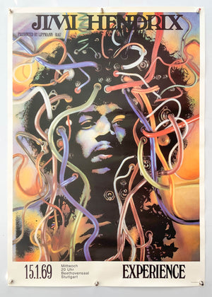 Jimi Hendrix - 1980s Commercial Poster