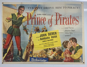 Prince of Pirates - Original 1953 UK Quad