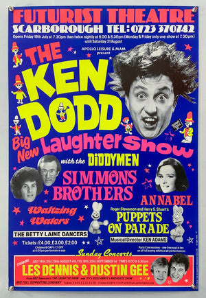 The Ken Dodd Big New Laughter Show - Futurist Theatre - 1970s/1980s - Original Promo Poster