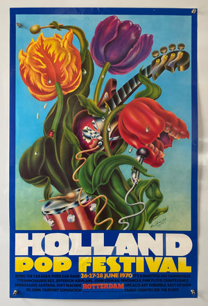 Holland Pop Festival, Rotterdam, The Netherlands 1970 Original Poster
