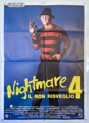 Nightmare on Elm Street 4: The Dream Master - 1988 - Original Italian 2 Fogli