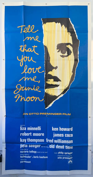 Tell me that you love me, Junie Moon - 1986 - Original 3 Sheet