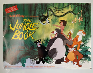 The Jungle Book - Original 1980's Rerelease UK Quad + Campaign Book Bundle