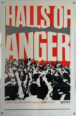 Halls of Anger - Original 1970 US One Sheet