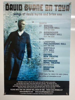 2008 David Byrne On Tour poster