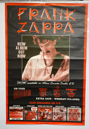 Frank Zappa - Original Large Format 1988 Promo Poster