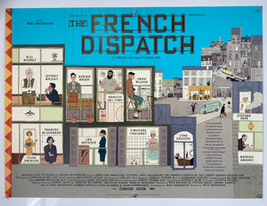 The French Dispatch 2021 original UK Quad Poster