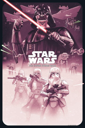 Star Wars: The Empire Strikes Back - Red - Licensed Screenprint - Artist Proof - Tom Walker