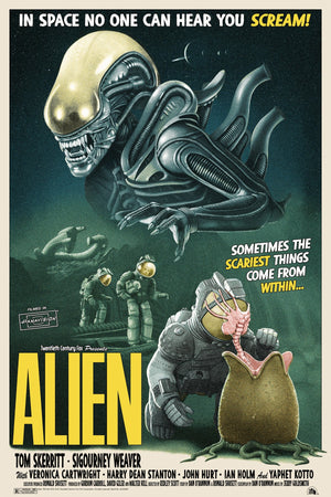 Alien - Licensed Screenprint - Artist Proof - Tom Walker
