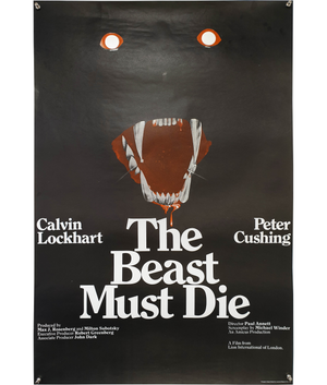 The Beast Must Die - 1974 - Original English One Sheet